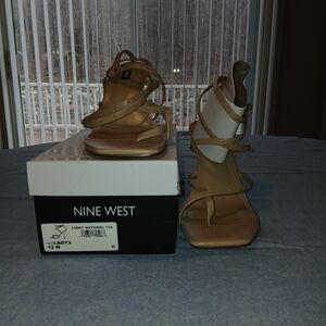 Nine West Women's Tan Strappy Sandals